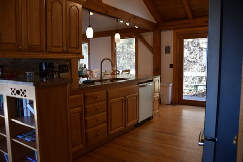 kitchen view showing outside