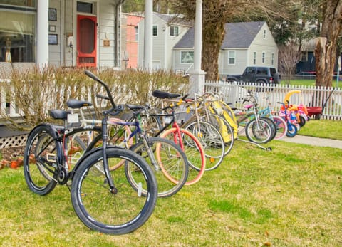 Bikes and toys for riding. (non-motorized)