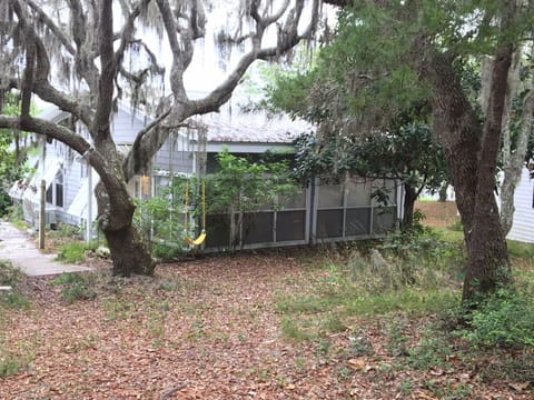 Welcome to Bay Cabin!
The door with the lock box is here and the outdoor shower.