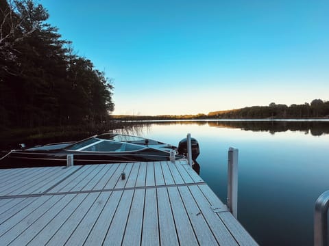 Quiet time on the dock. Bring or rent your own boat- or use our canoe/kayaks.