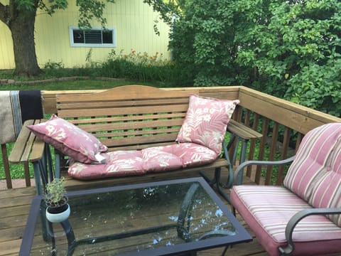 Comfortable outdoor seating - perfect place to enjoy a margarita or iced-tea