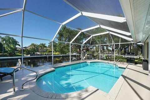 Enjoy the electric-heated pool with beautiful water views