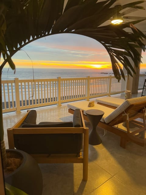 Sunset view from our balcony
