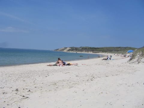 Beach nearby, sun loungers