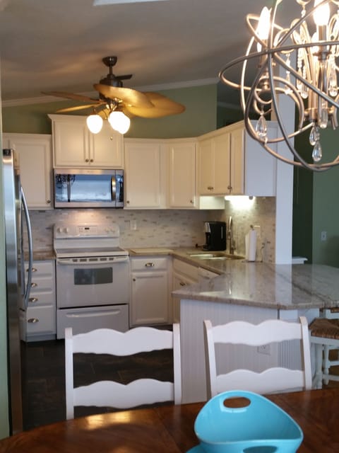 Kitchen upper level.  Ocean facing
