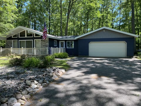 Front deck with weber gas grill. Bring some tunes, this is a happy place!!