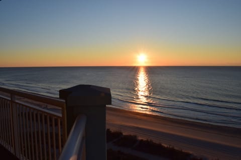 Sunrise from the balcony.