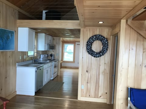 From oceanside looking back through kitchen