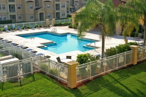 Heated Terrace Ridge community swimming pool with sundeck