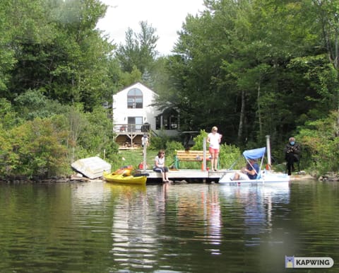 Family and Friends enjoying the dock.