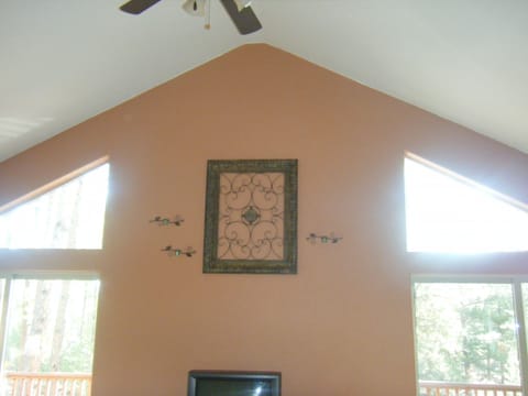 Upper level living area with GREAT view