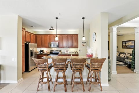 View of the kitchen and sitting room.