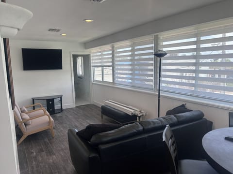 Custom zebra blinds on your 30 ft of view of beach and downtown LBS