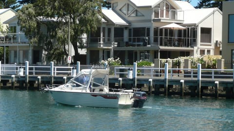View of the apartment from the river.