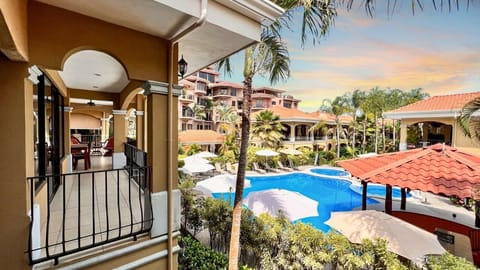 Pool view from the terrace