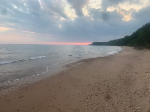 Beach area a couple hundred yards West of the duplex.