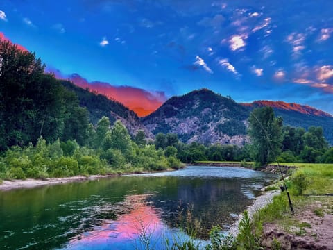 This  Photo was shot at 5am on the river why'll fishing spring Chinook Salmon