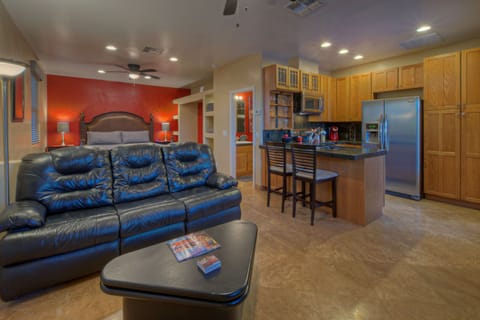Casita is a gorgeous stand alone domicile with a great room, Smart TV and completely stocked kitchen.
