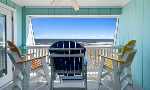 Enjoy sunrise and sunsets from this amazing 3rd floor balcony