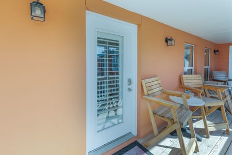 Welcome!  Come sit outside int he afternoon sun or morning shade.