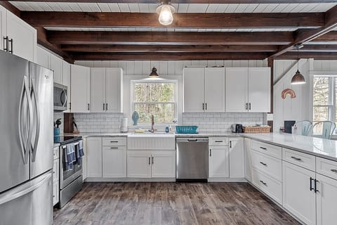 Well lit backsplash window