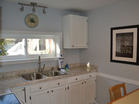 Lots of light in this open kitchen