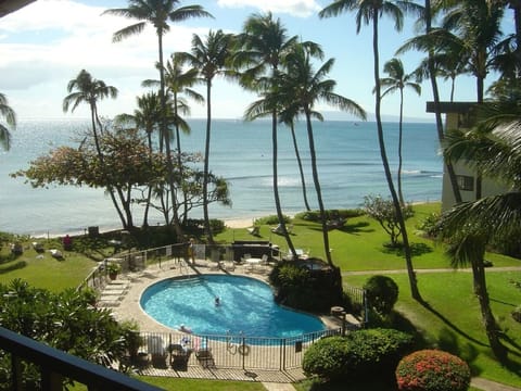 Relax in comfort-watch whales from your lanai