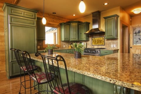 Gourmet kitchen stocked with all the cooking essentials