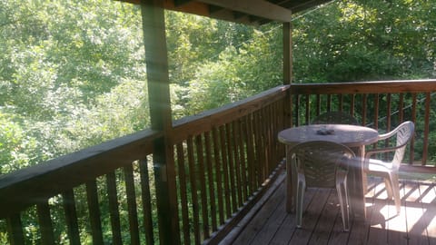 Deck, table and chairs