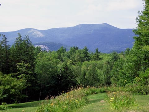 Cathedral Ledge and Moat Mountain Range from the Dining Room table