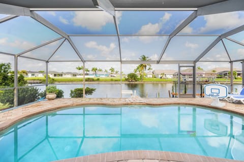 Villa Joan has a beautiful view of the gulf access canal