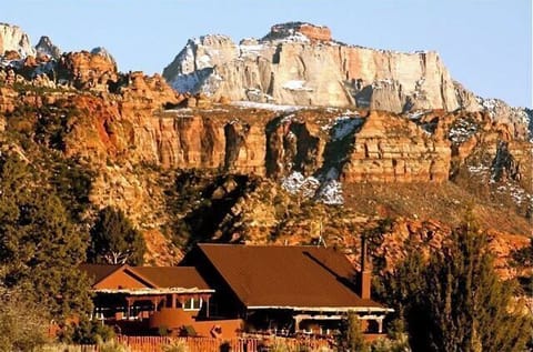 Zion Estate View towards South East, West Temple mountain in Zion National Park