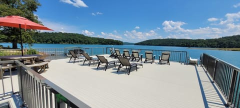 View from upper deck of dock