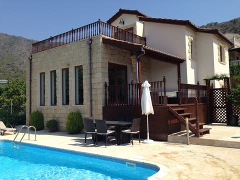 Front view of villa