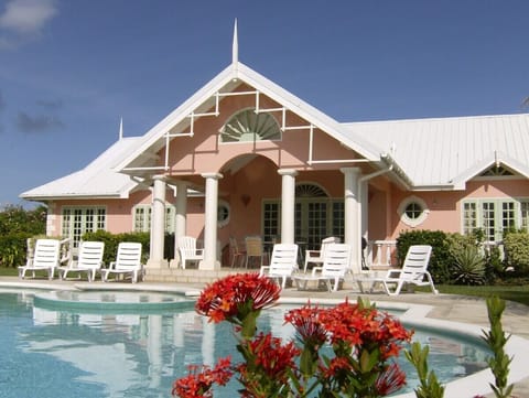 Patio and swimming pool
