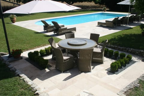 Poolside terrace
