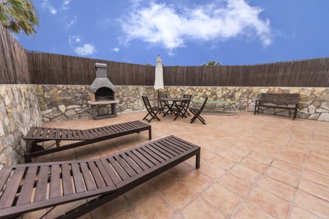 Rear terrace is large, private and child safe with eating and BBQ facilities.