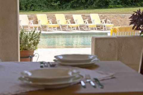 The view to the pool