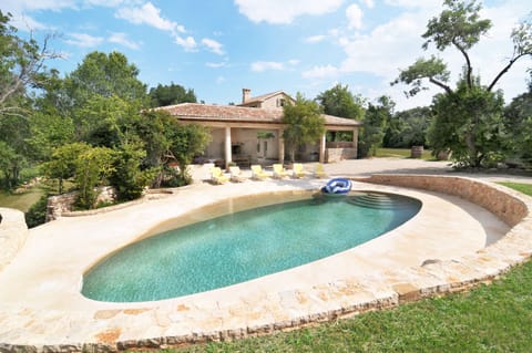 The large pool with open terrace