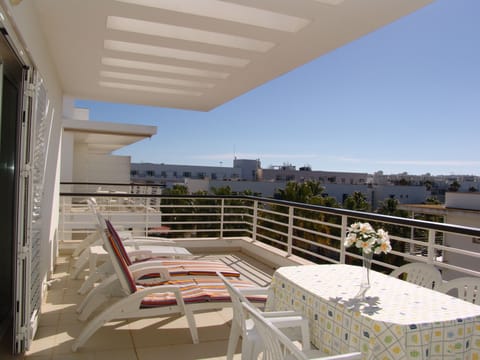 Spacious south facing balcony