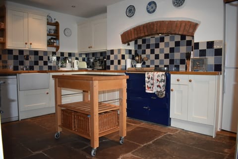 kitchen with butchers block