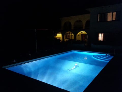 Pool at night