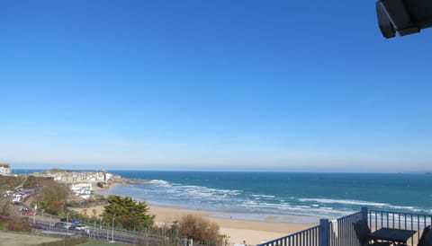 Balcony - tremendous views of St Ives harbour, Porthminster Beach and out to sea