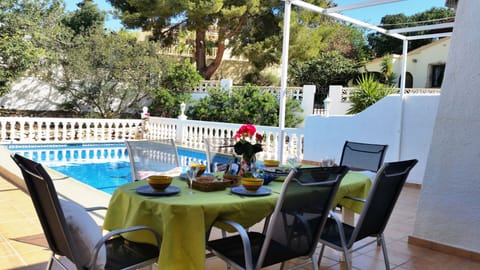 Al Fresco Dining on our terrace.