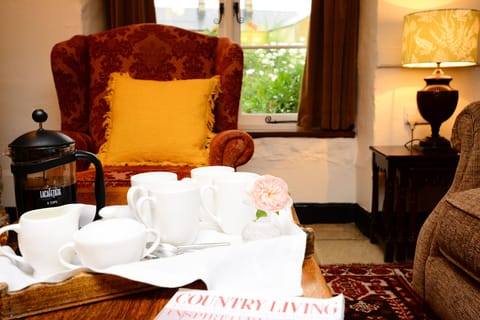 Coffee Time!  Garden in Bloom!