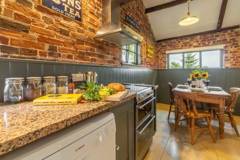 Ground floor: Triple aspect kitchen has dining area