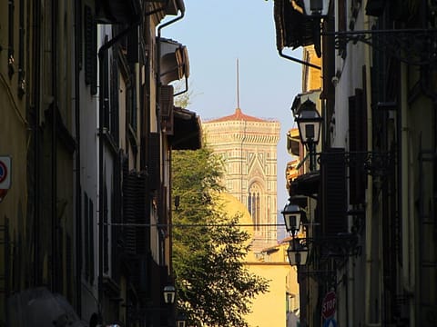 The view of the Cathedral from the street