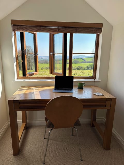 Work from home from the master bedroom with a view to inspire! 