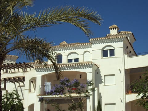 Our top floor apartment from the pool gardens