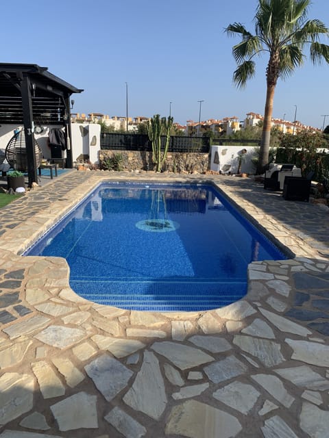 Your own private  pool with local stone paving. Lovely Mountain views to enjoy!